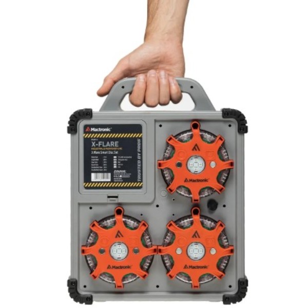 Фото - Ліхтар акумуляторний Mactronic X-Flare 30 Lm Red/Blue/Amber Recharg 12/220V (PSD0112)