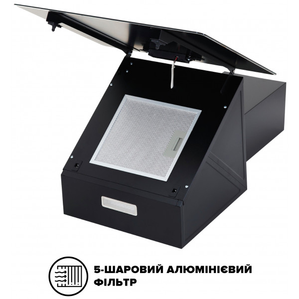 Фото - Вытяжка декоративная Interline Flow BL A/60/GL/M