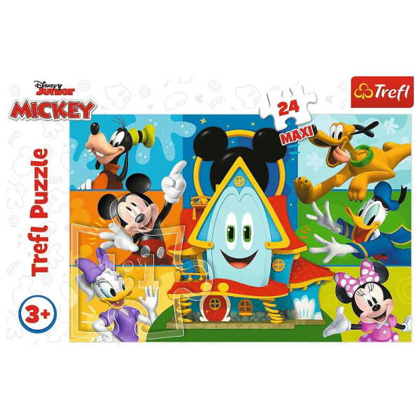 Фото - Пазлы (3-4 года) Trefl 24 Maxi Mickey&friends Микки Маус и друзья (43515)