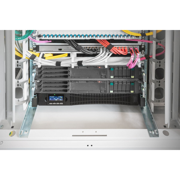 Фото - Джерело безперебійного живлення Digitus OnLine,3000W,LCD,8xC13,1xC19,RJ45,RS232,USB,Rack/Tower (DN-170096)