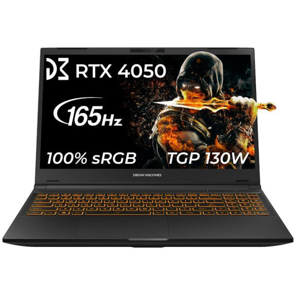 Фото - Ноутбук ігровий Dream Machines CI7-13620H (RG4050-15UA66) Black