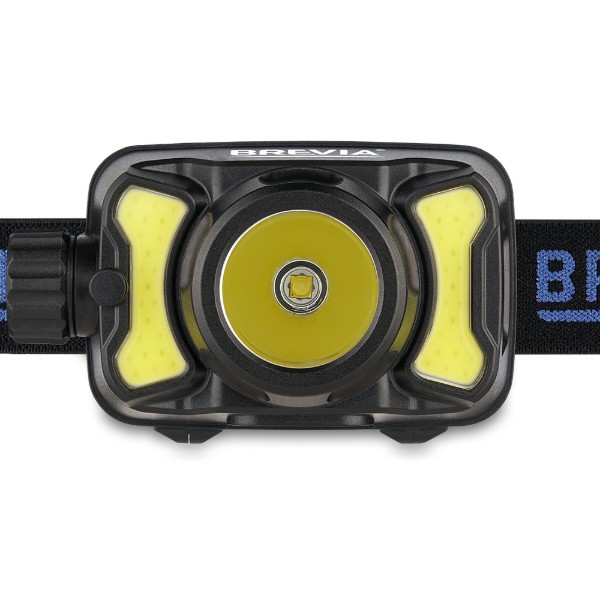 Фото - Фонарь налобный Brevia 550Lm, 3W CREE XPG+COB, 1200mAh/3xAAA White/Red (14450ERBX1)