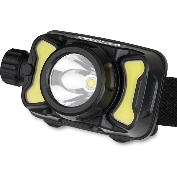 Фото - Фонарь налобный Brevia 550Lm, 3W CREE XPG+COB, 1200mAh/3xAAA White/Red (14450ERBX1)