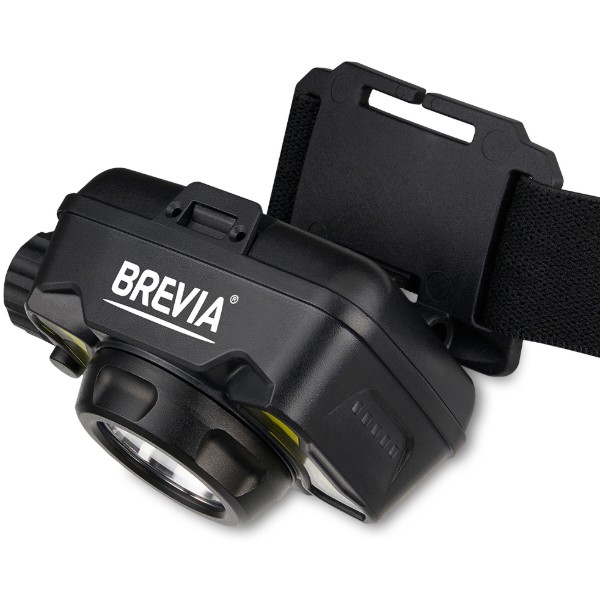 Фото - Фонарь налобный Brevia 550Lm, 3W CREE XPG+COB, 1200mAh/3xAAA White/Red (14450ERBX1)