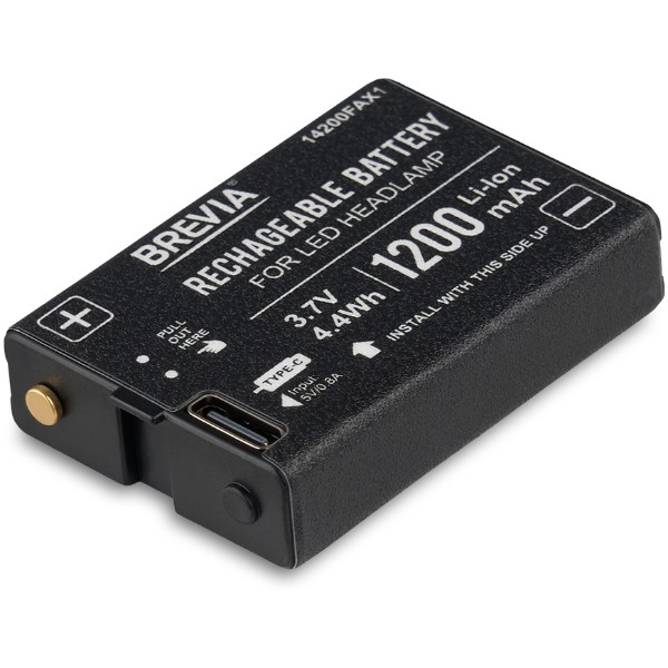 Фото - Фонарь налобный Brevia 550Lm, 3W CREE XPG+COB, 1200mAh/3xAAA White/Red (14450ERBX1)