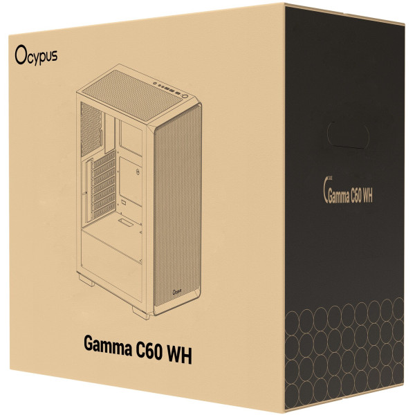 Фото - Корпус OCYPUS ATX W/O PSU GAMMA C60 WH (GAMMA-C60-WHG000XX-GL)