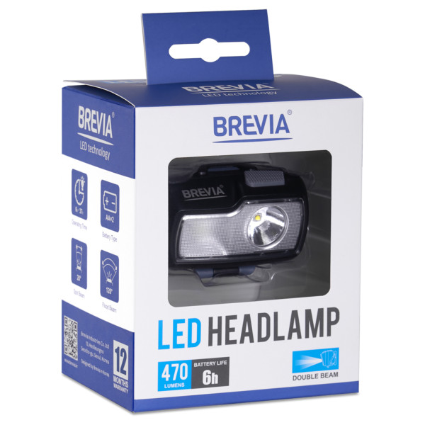 Фото - Ліхтар налобний Brevia 470Lm (14470FSAX1)
