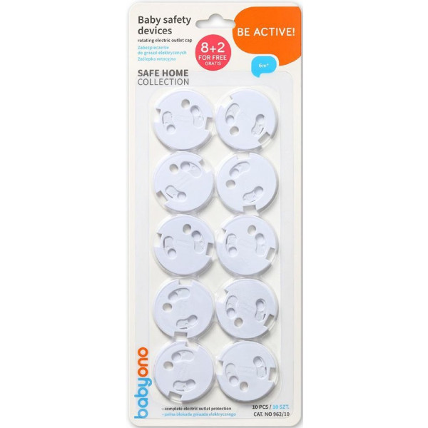 Фото - Заглушки для розетки BabyOno 10 шт. (962/10) Фото - Заглушки для розетки BabyOno 10 шт. (962/10)