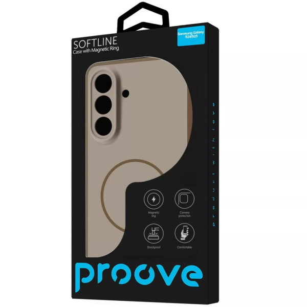 Фото - Чохол для смартфону Proove Softline Case with Magnetic Ring Samsung Galaxy A57 beige (PCLCSGSA5781)