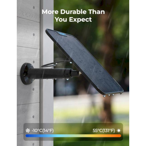 Фото - Стационарная солнечная панель Reolink Solar Panel 2 Black