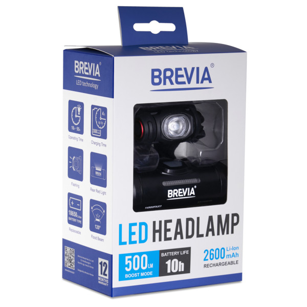 Фото - Ліхтар налобний Brevia 500Lm (14500FAX1)