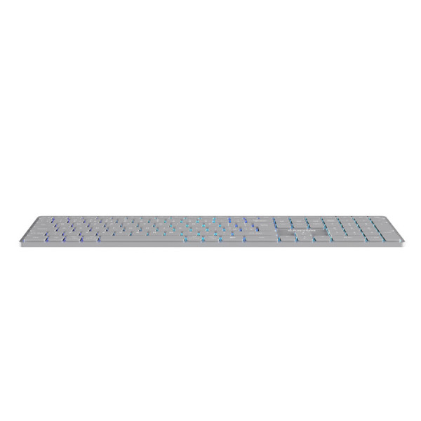 Фото - Клавіатура бездротова Canyon HKB-W11 Slim Dual Mode Wireless RGB EN/UA Grey (CNS-HBTK11G)