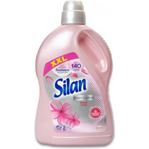 Фото - Ополіскувач для білизни Silan Фреш Контрол Свіжість квітів 2,7л Фото - Ополіскувач для білизни Silan Фреш Контрол Свіжість квітів 2,7л
