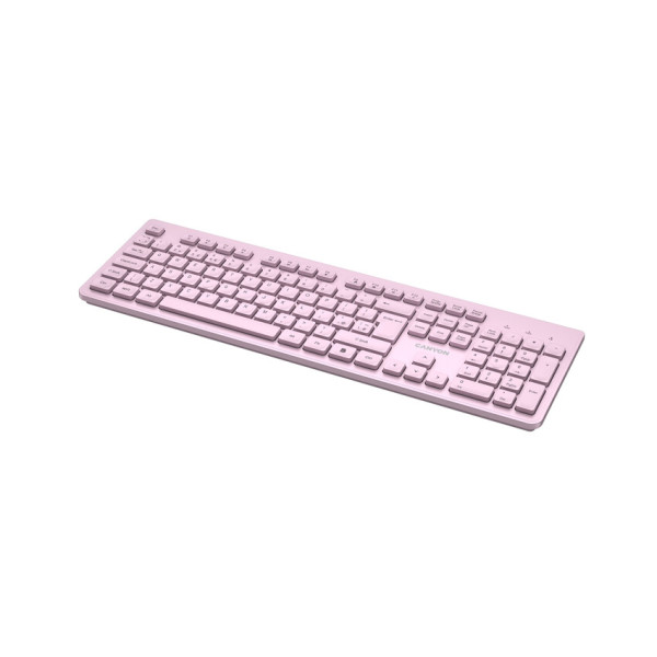 Фото - Клавиатура беспроводная Canyon HKB-W01 Wireless Silent EN/UA Pink (CNS-HKBW01P)