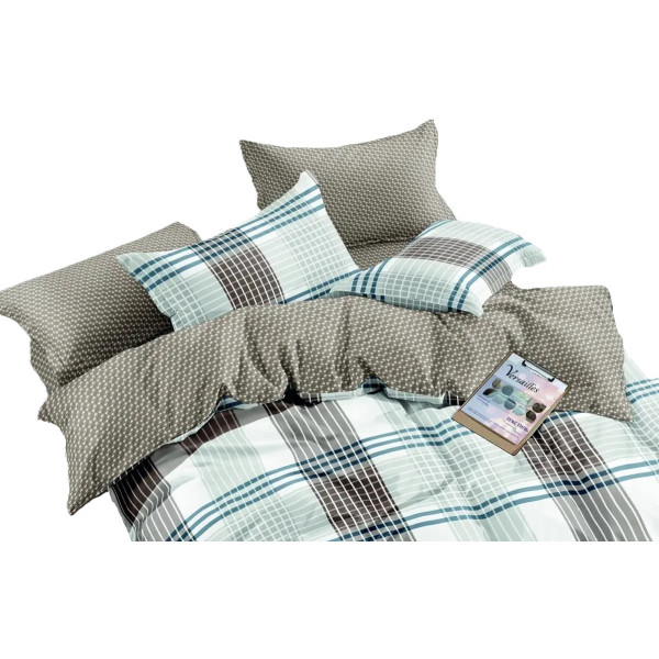 Фото - Комплект постільної білизни Versailles Бежева клітинка (VS-BM1.5-101) Фото - Комплект постільної білизни Versailles Бежева клітинка (VS-BM1.5-101)