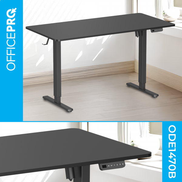 Фото - Стіл комп'ютерний OfficePro ODE1470B Black