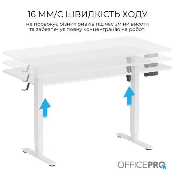 Фото - Стол компьютерный OfficePro ODE1470W White