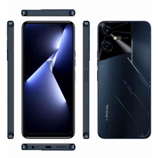 Фото - Смартфон Tecno Pova-5 8/128GB Mecha Black (LH7n)