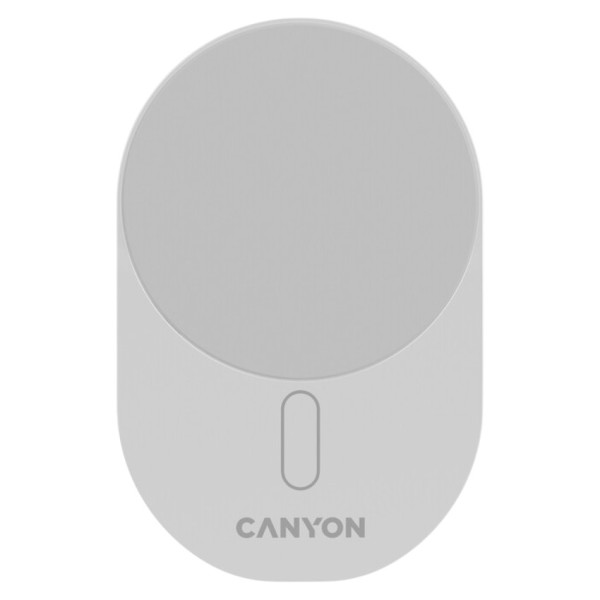 Фото - Автотримач з бездротовою зарядкою Canyon OnGrip 105 15W Qi2 Wireless White (CNS-CCH105W)