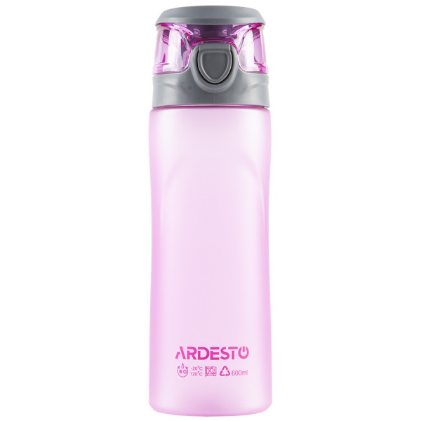 Фото - Пляшка для води Ardesto 600 мл Pink (AR2205PR)