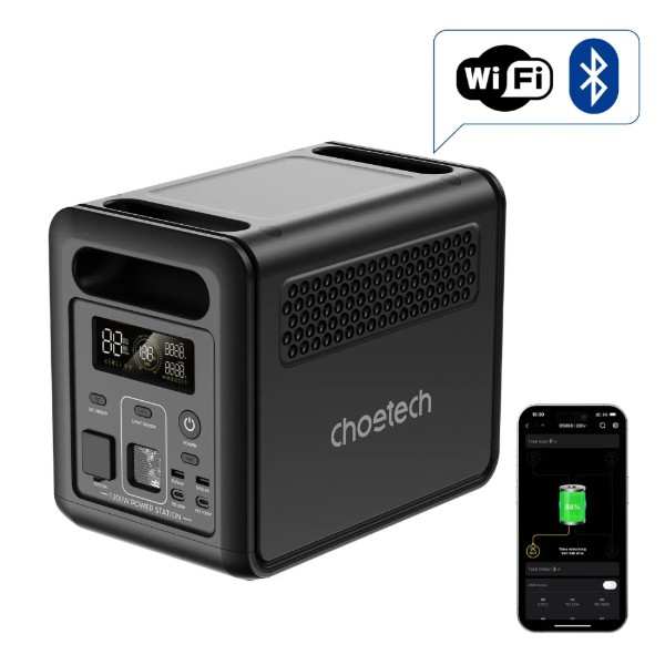 Фото - Зарядная станция универсальная Choetech BS068 (1200W, 1024Wh, Wi-Fi)