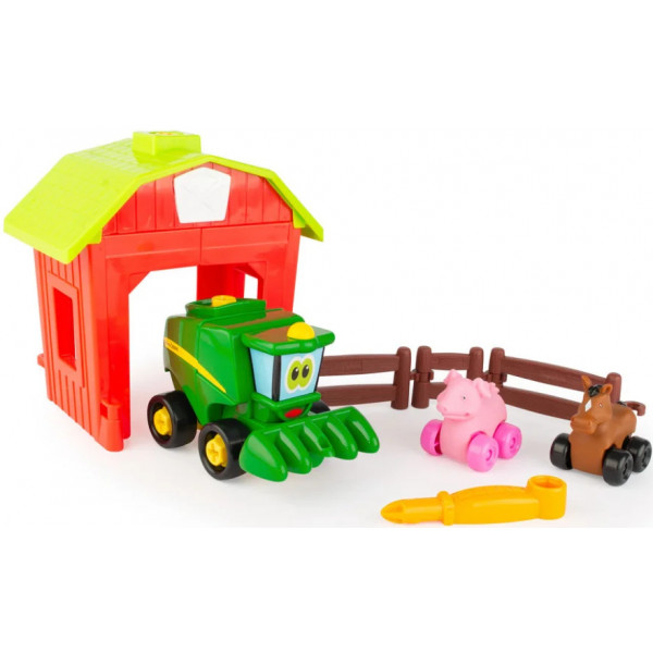 Фото - Пластиковий конструктор John Deere Kids Збери трактор із загоном (47210)