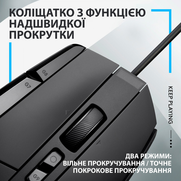 Фото - Уцінка - Миша дротова ігрова Logitech G502 X USB Black (910-006138)