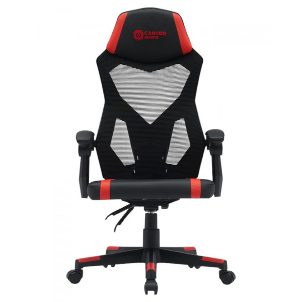 Фото - Кресло для геймеров Canyon Flow MCH01 Mesh Black Red (CNE-MCH01R)