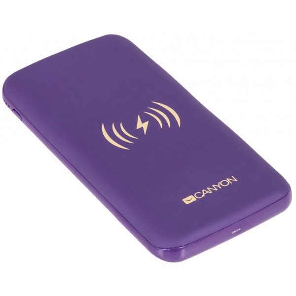 Фото - Батарея мобільна Canyon 8000mAh Wireless 5W Purple (OSCNSTPBW8P/CNS-TPBW8P)