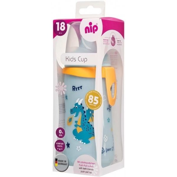 Фото - Поїльник-непроливайка дитячий NIP PP Kids Cup Дракончик, 330 мл. (35051)