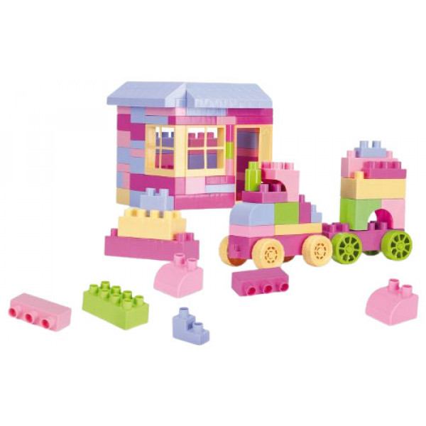 Фото - Пластиковий конструктор для малюків Wader 132 ел. для дівчаток (41280)