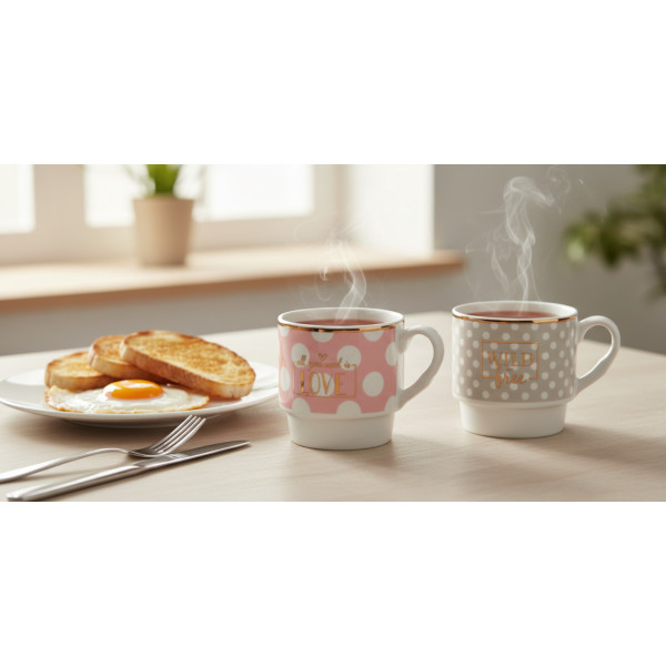 Фото - Набір чашок Limited Edition Glam 4х345 мл (B248-T2005)