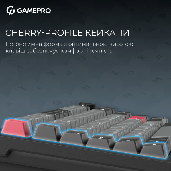 Фото - Клавіатура бездротова ігрова GamePro Asgard Yord Keychron Super Black (MK266BK)