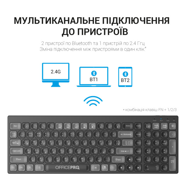 Фото - Клавиатура беспроводная OfficePro SK985B