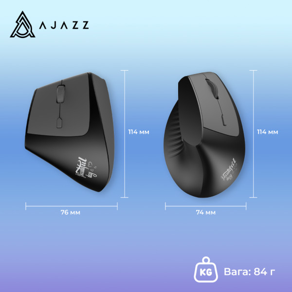 Фото - Миша бездротова ігрова Ajazz i300 Black (i300-B)