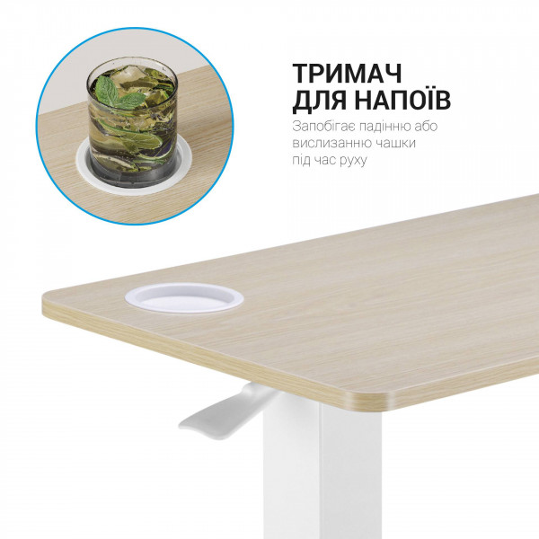 Фото - Стол компьютерный OfficePro ODM366W White