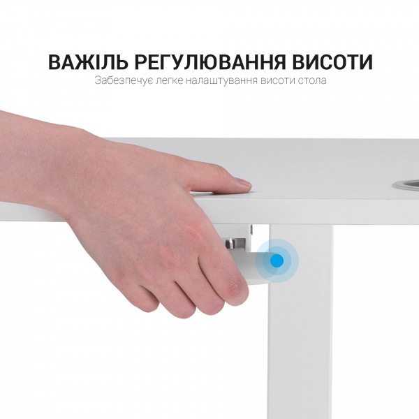 Фото - Стол компьютерный OfficePro ODM380W White