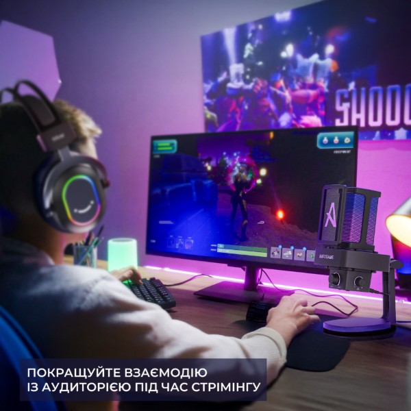 Фото - Микрофон для компьютера проводной Fifine Ampligame Q8PRO USB Black
