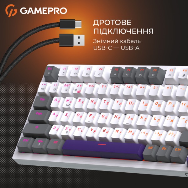 Фото - Клавиатура проводная игровая GamePro Genesis Warden (MK160P)