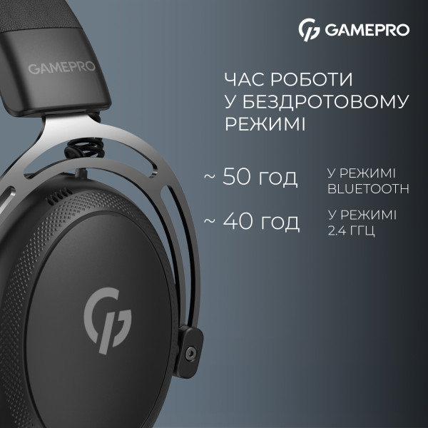 Фото - Гарнітура бездротова ігрова GamePro Asgard Skald (HSW160B)