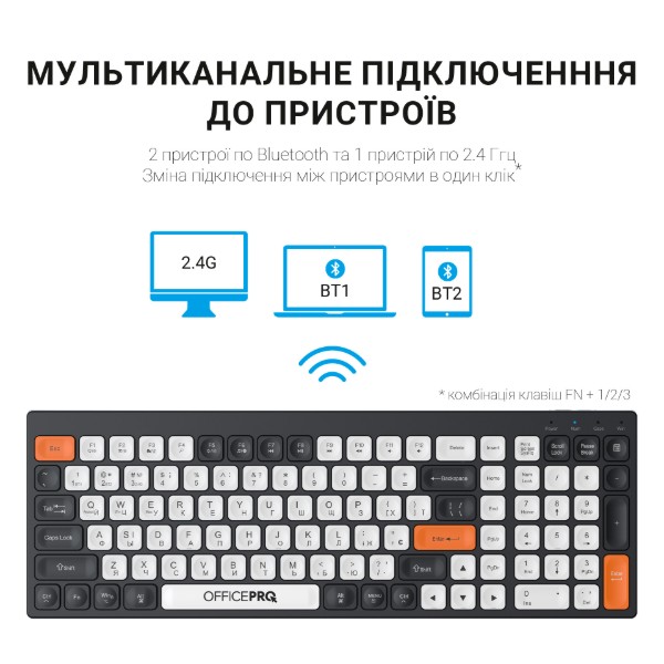 Фото - Клавиатура беспроводная OfficePro SK985BO