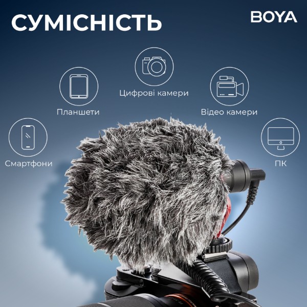 Фото - Мікрофон для відеокамери Boya BY-MM1+