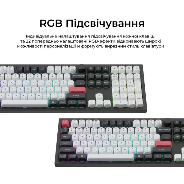 Фото - Клавіатура бездротова Keychron Q6 HE Magnetic Switch Black RGB (Q6H-M1-UA)