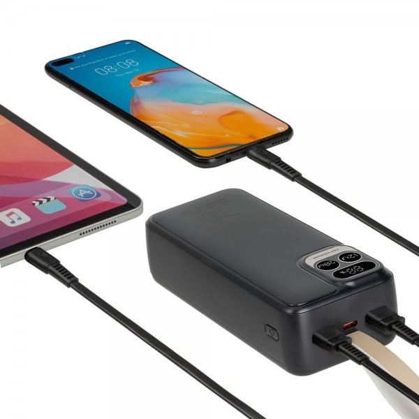 Фото - Батарея мобільна RIVACASE RIVAPOWER 30000 mA Black (VA2585)