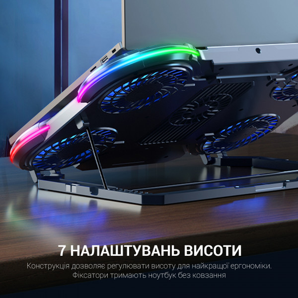Фото - Подставка под ноутбук охлаждающая GamePro CP1450 Black