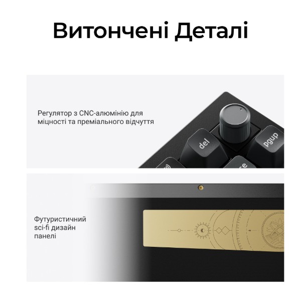 Фото - Клавіатура бездротова Keychron Q1 Ultra Red Switch Black RGB (Q1U-M1-UA)