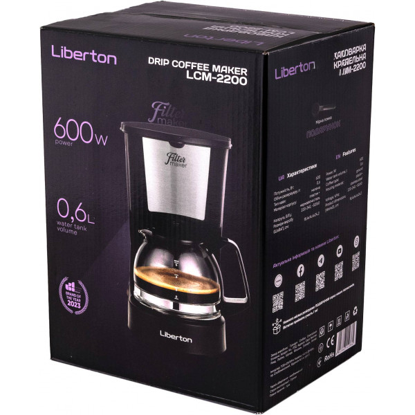 Фото - Уцінка - Кавоварка крапельна Liberton LCM-2200