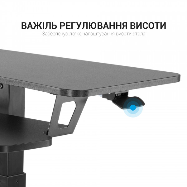 Фото - Стіл комп'ютерний OfficePro ODM460B Black