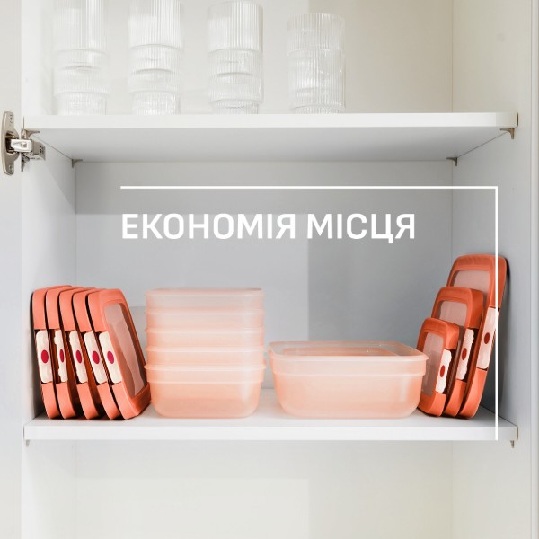 Фото - Емкость для хранения Tefal N1210210 ONECLICK 0,5 л оранжевый