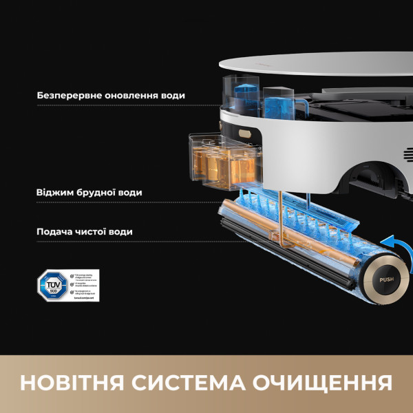 Фото - Пылесос робот моющий с базой Dreame Aqua 10 Ultra Roller Complete White (RLH71DE-1-wh)